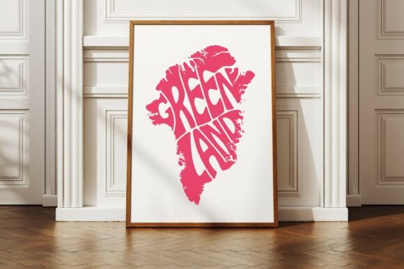Download Greenland Word Art SVG Cut File - Premium Resources