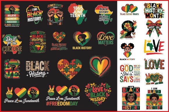 Download Juneteenth 1865 Bundle, 27+ PNG Designs - Png designs Collection