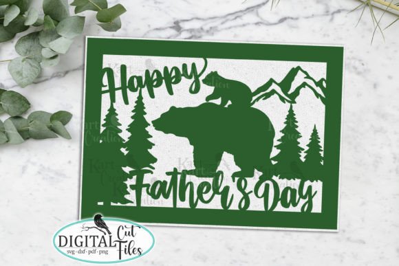 Download Happy Fathers Day Card Svg Cut File - Premium Bundle