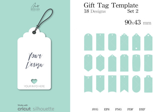 Download 18 Gift Tag Templates SVG Cut File - Svg cut Collection