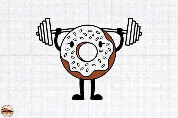 Download Weightlifting Donut, Funny Gym Workout - Workout Collection