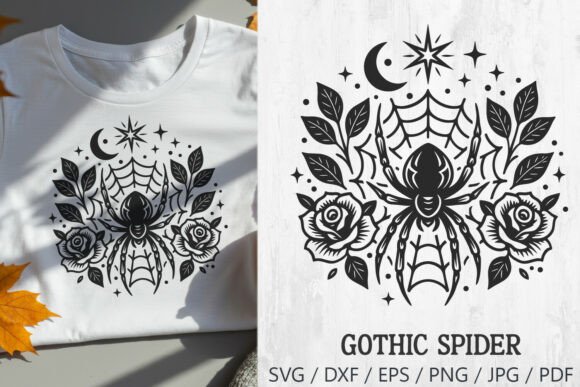 Download Gothic Spider Web Roses SVG Cut File - Svg cut Collection
