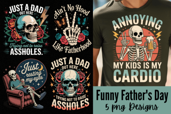 Download Funny Father's Day PNG Designs Bundle - Png designs Collection